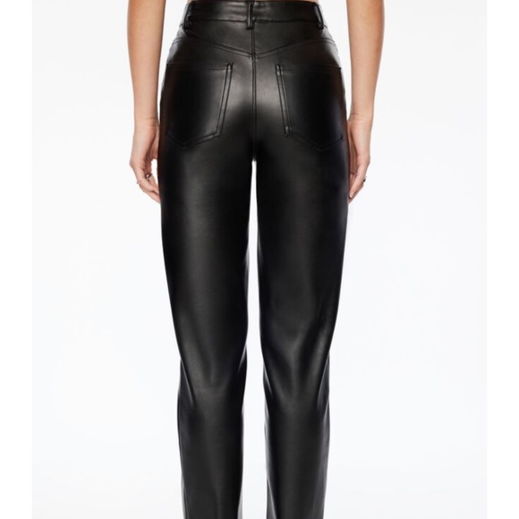 Faux leather straight leg pants - Picture 6 of 6